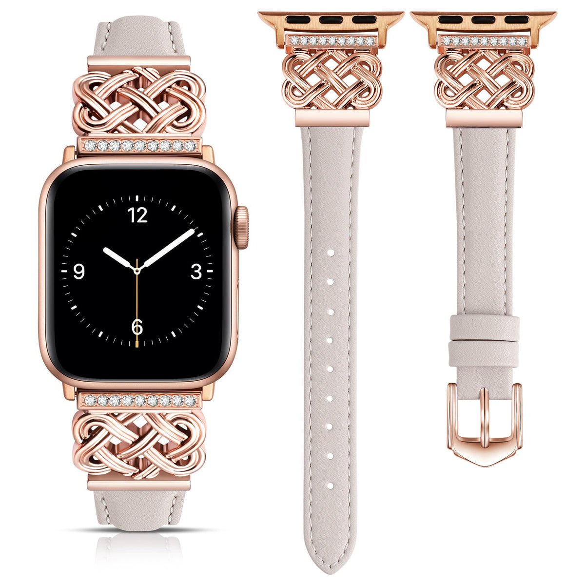 Strap Compatible with Apple Watch Band iWatch S10/SE98765 Metal Ultra-thin Watch Band