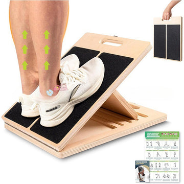 Wooden tendon board adjustable calf training stretcher